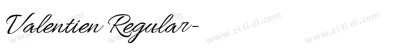 Valentien Regular字体转换